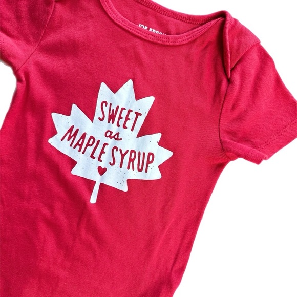 NWOT Joe Fresh 18-24M Unisex Canada  Day Baby Onesie/Diaper Shirt - Picture 2 of 4